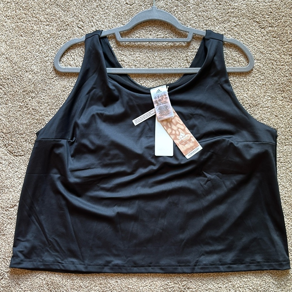 NWT Adidas HI1662 Women's Plus Sz 2XL Black 11 Honoré Training Tank Top